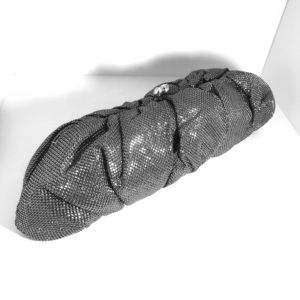 Sparkling silver evening bag.